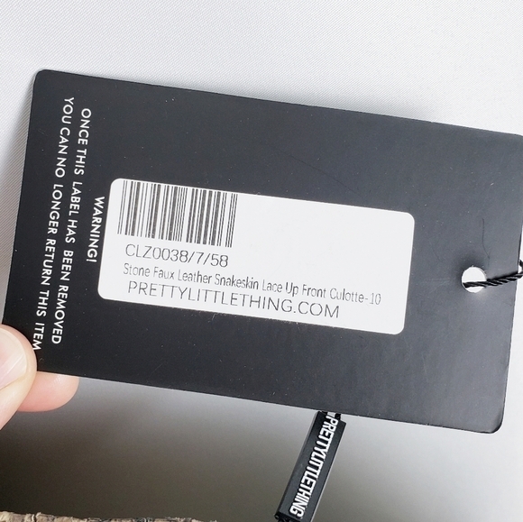 PRETTYLITTLETHING snakeskin culotte pants - Picture 6 of 7